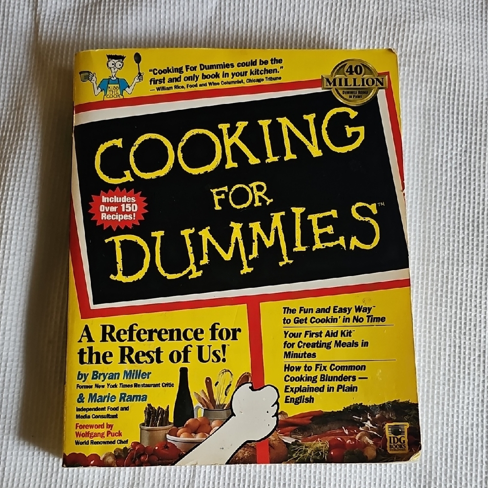1996 Cooking for Dummies Book